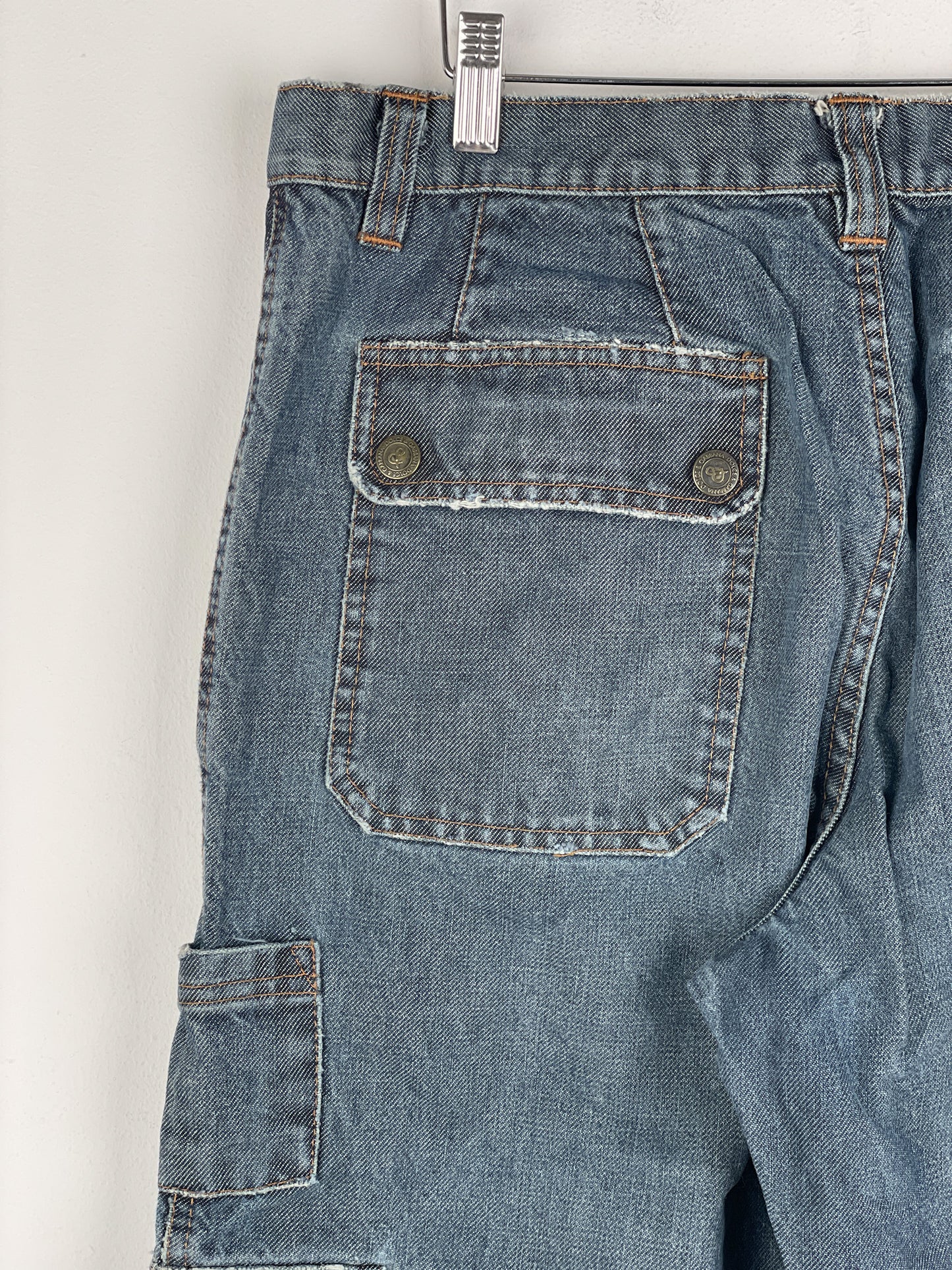 Dolce & Gabbana AW03 Double-Knee Denim Cargo Pants