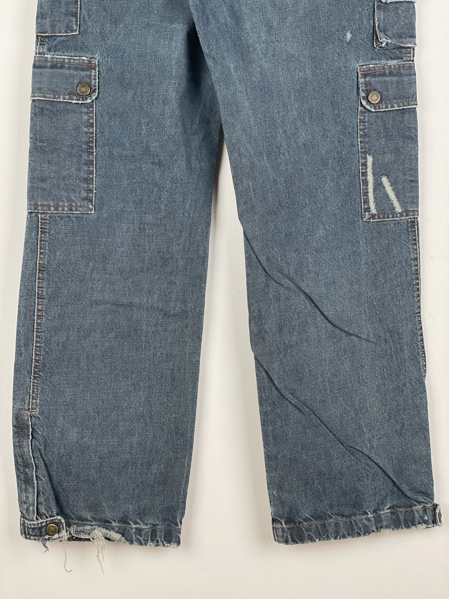 Dolce & Gabbana AW03 Double-Knee Denim Cargo Pants