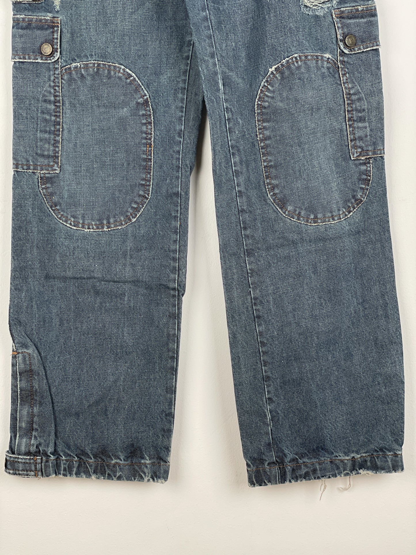 Dolce & Gabbana AW03 Double-Knee Denim Cargo Pants