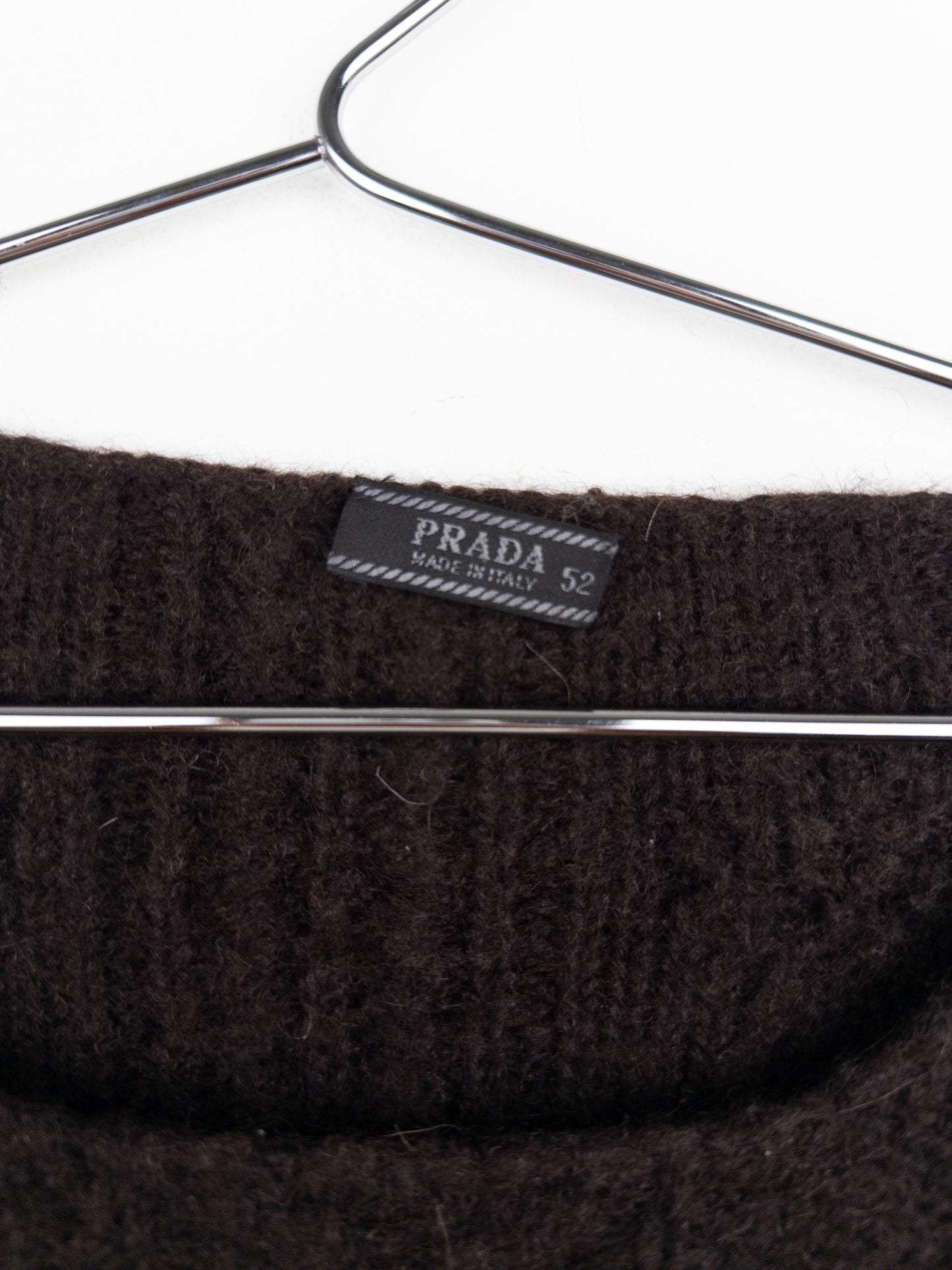 Prada AW04 Ombre Fisherman Cable Knit Sweater