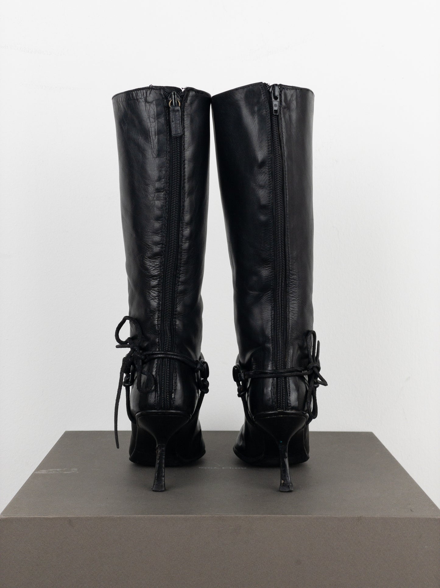 Gucci by Tom Ford AW99 Horsebit Stirrup Harness Riding Heel Boots