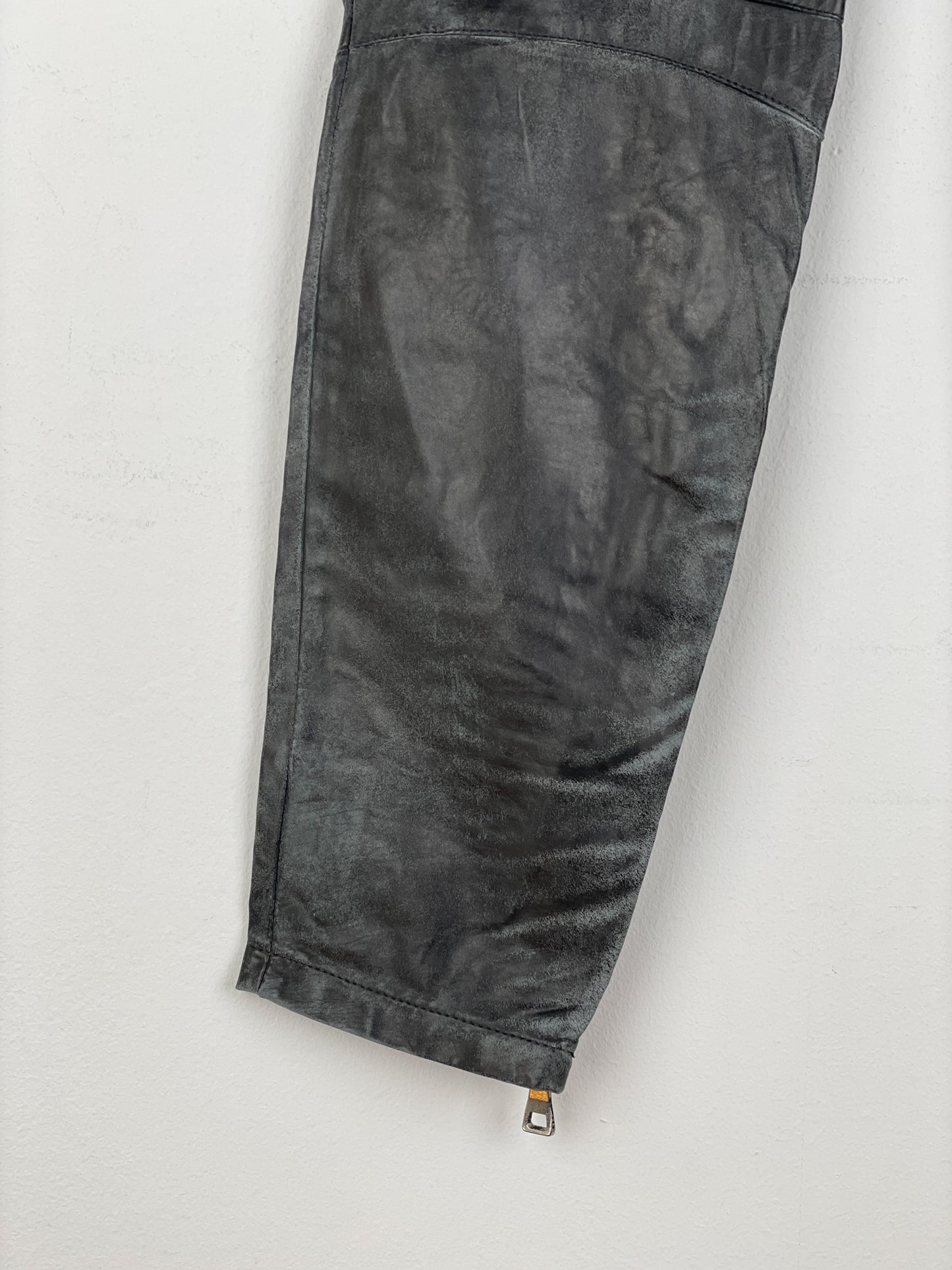 Balmain Decarnin Leather Cargo Biker Pants