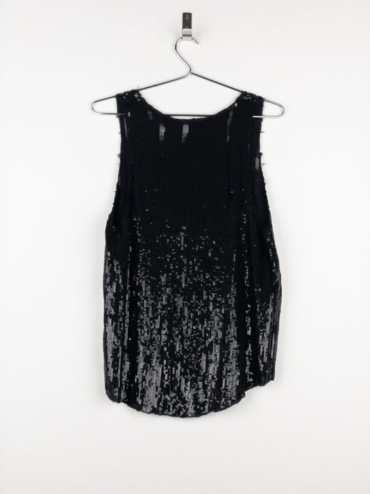 Balmain by Decarnin AW10 Distressed Sequin Tank Top