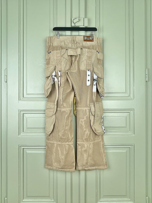 Dolce & Gabbana SS03 Net Cargo Pants