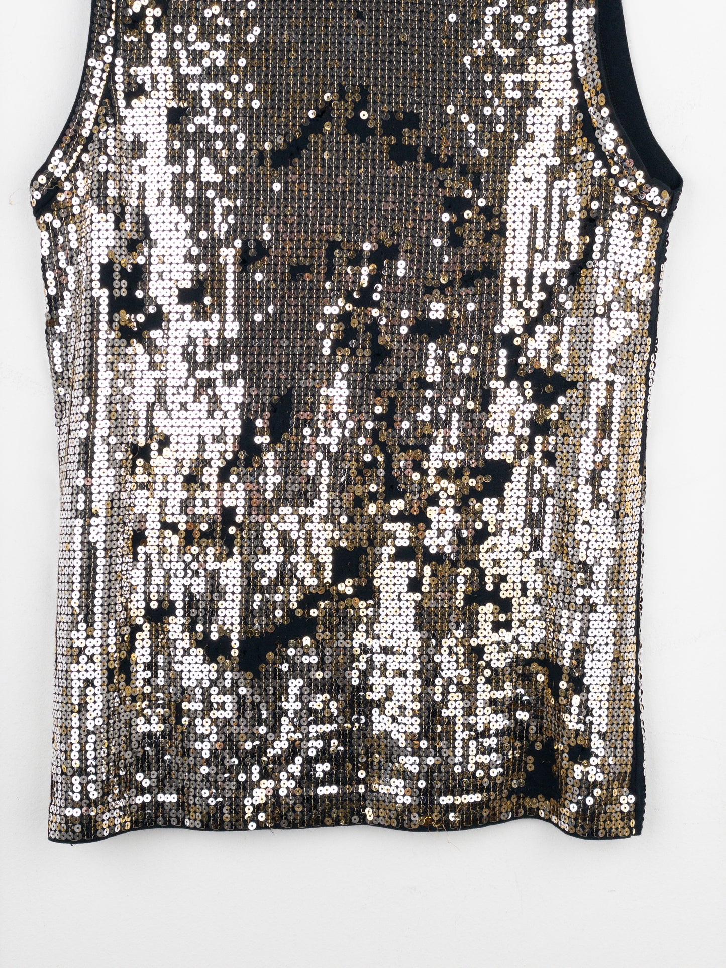 Balmain by Decarnin AW10 Distressed Sequin Tank Top