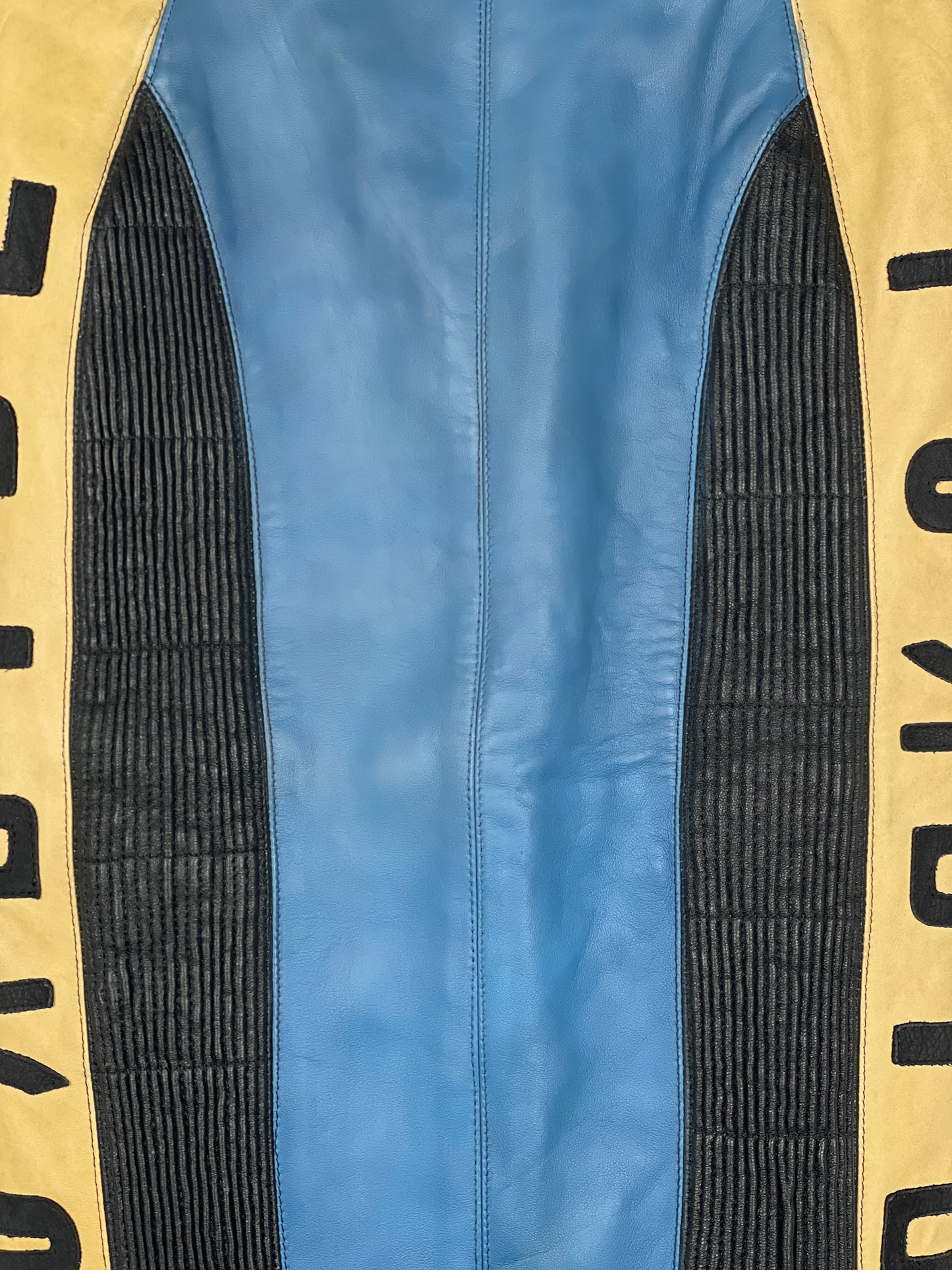 Jean Paul Gaultier AW86 'Russian Constructivist' Leather Biker Pencil Skirt
