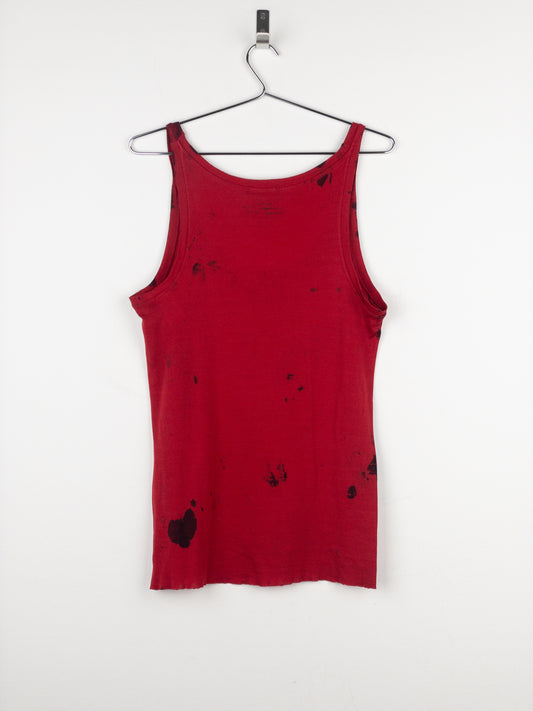 Balmain by Decarnin SS11 Bloodstain Punk Tank Top