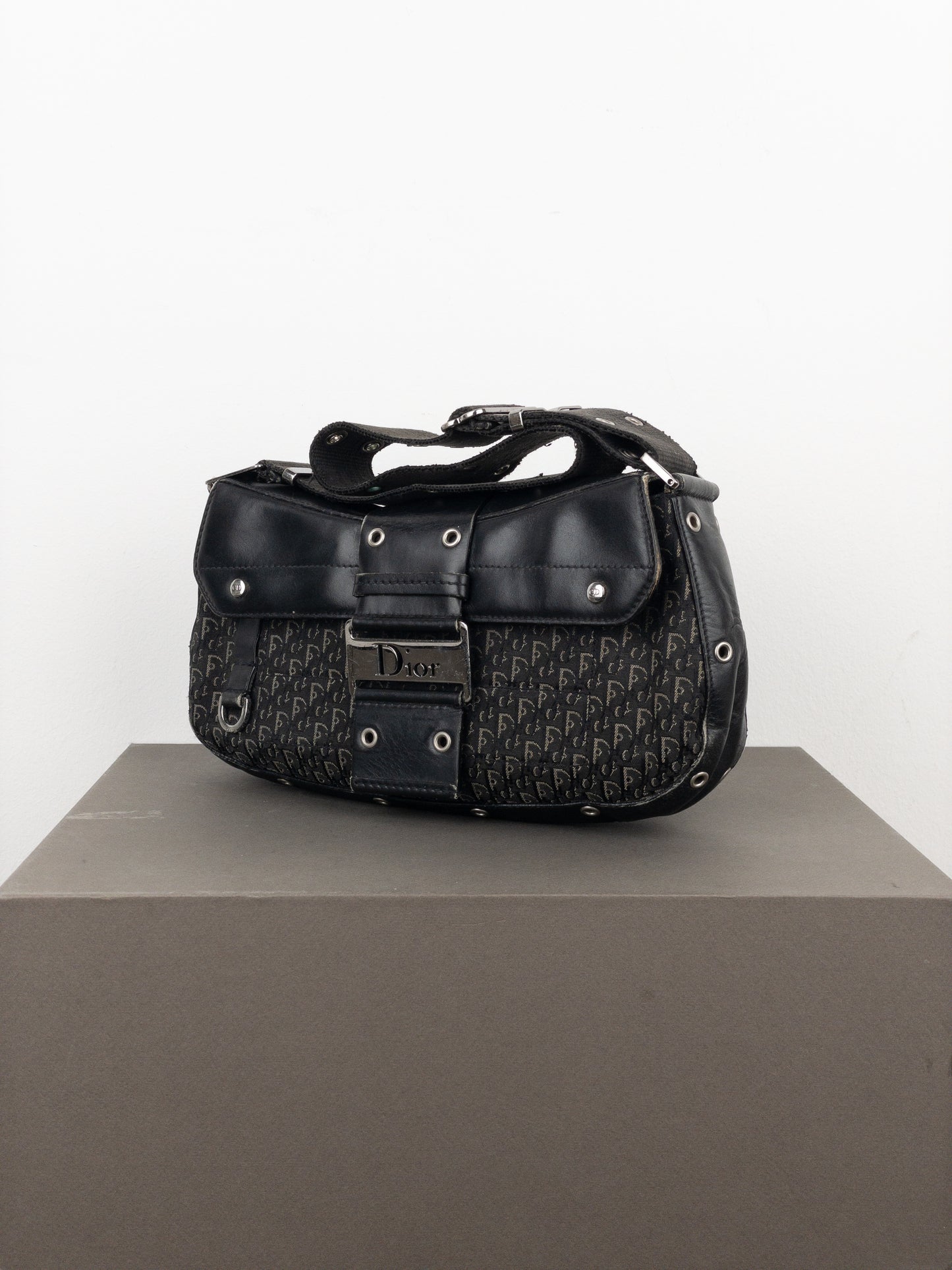 Dior by Galliano AW03 ‘Street Chic’ Columbus Monogram Shoulder Bag