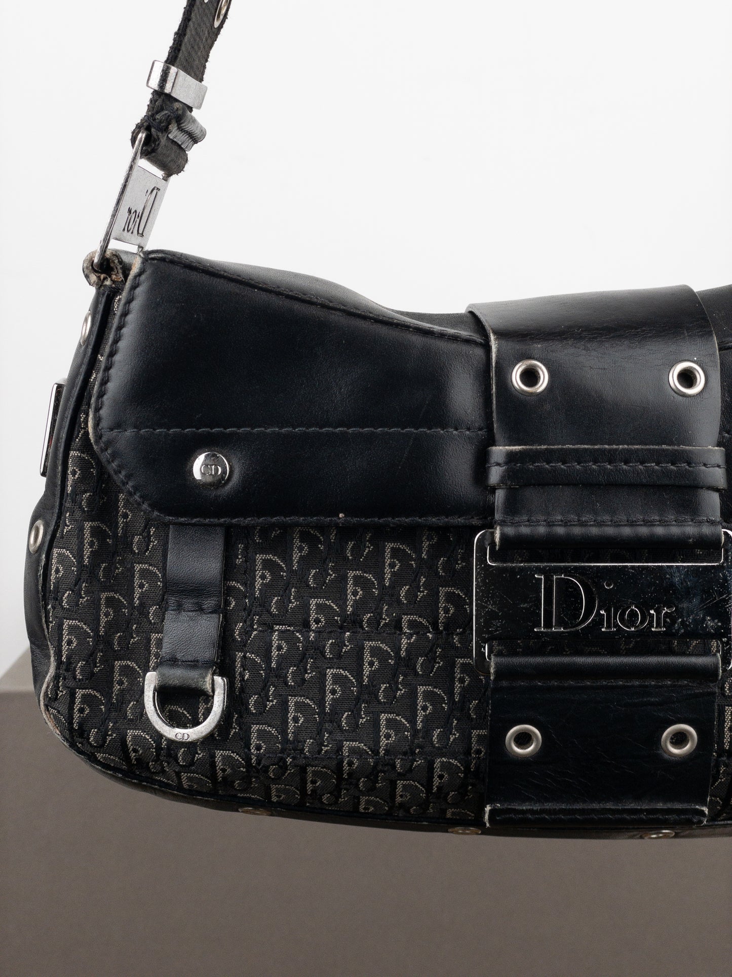 Dior by Galliano AW03 ‘Street Chic’ Columbus Monogram Shoulder Bag