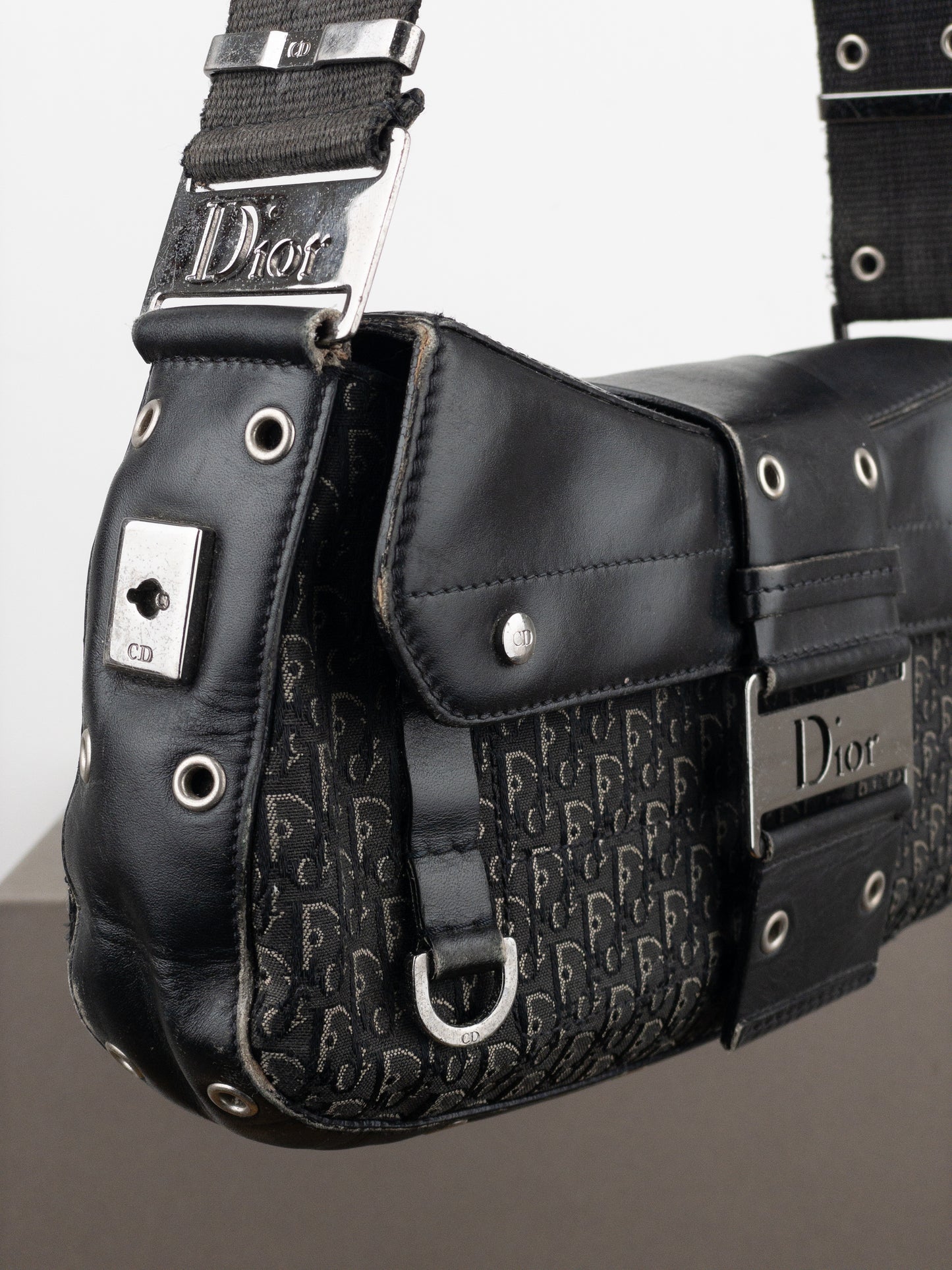 Dior by Galliano AW03 ‘Street Chic’ Columbus Monogram Shoulder Bag