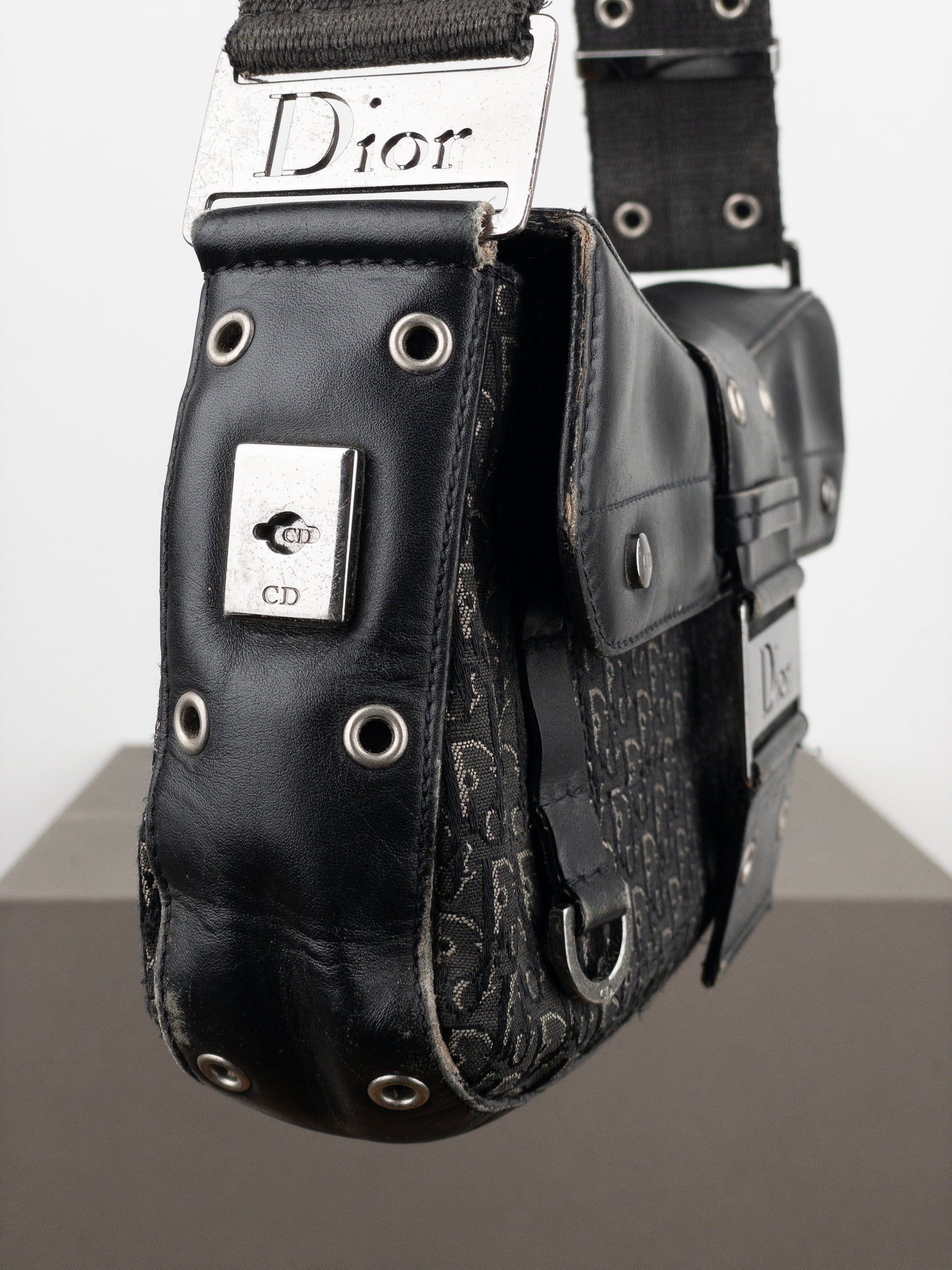 Dior by Galliano AW03 ‘Street Chic’ Columbus Monogram Shoulder Bag