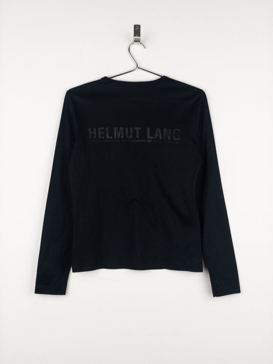 Helmut Lang AW02 ‘Paris’ Print Backstage Longsleeve Shirt