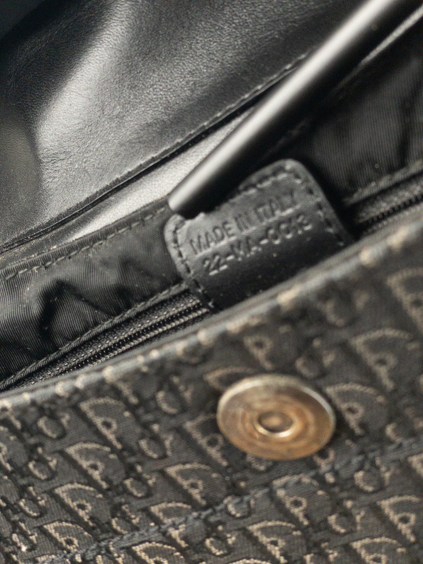 Dior by Galliano AW03 ‘Street Chic’ Columbus Monogram Shoulder Bag