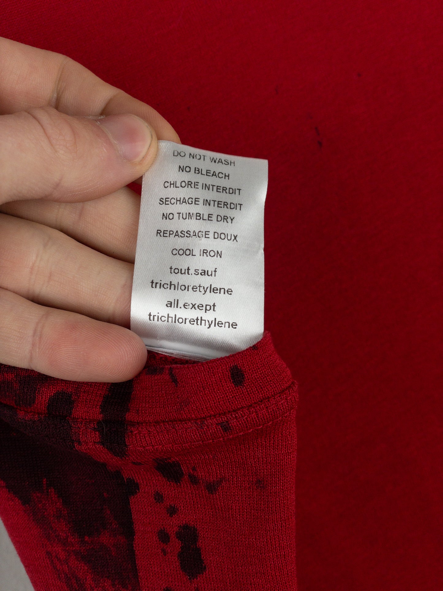 Balmain by Decarnin SS11 Bloodstain Punk Tank Top