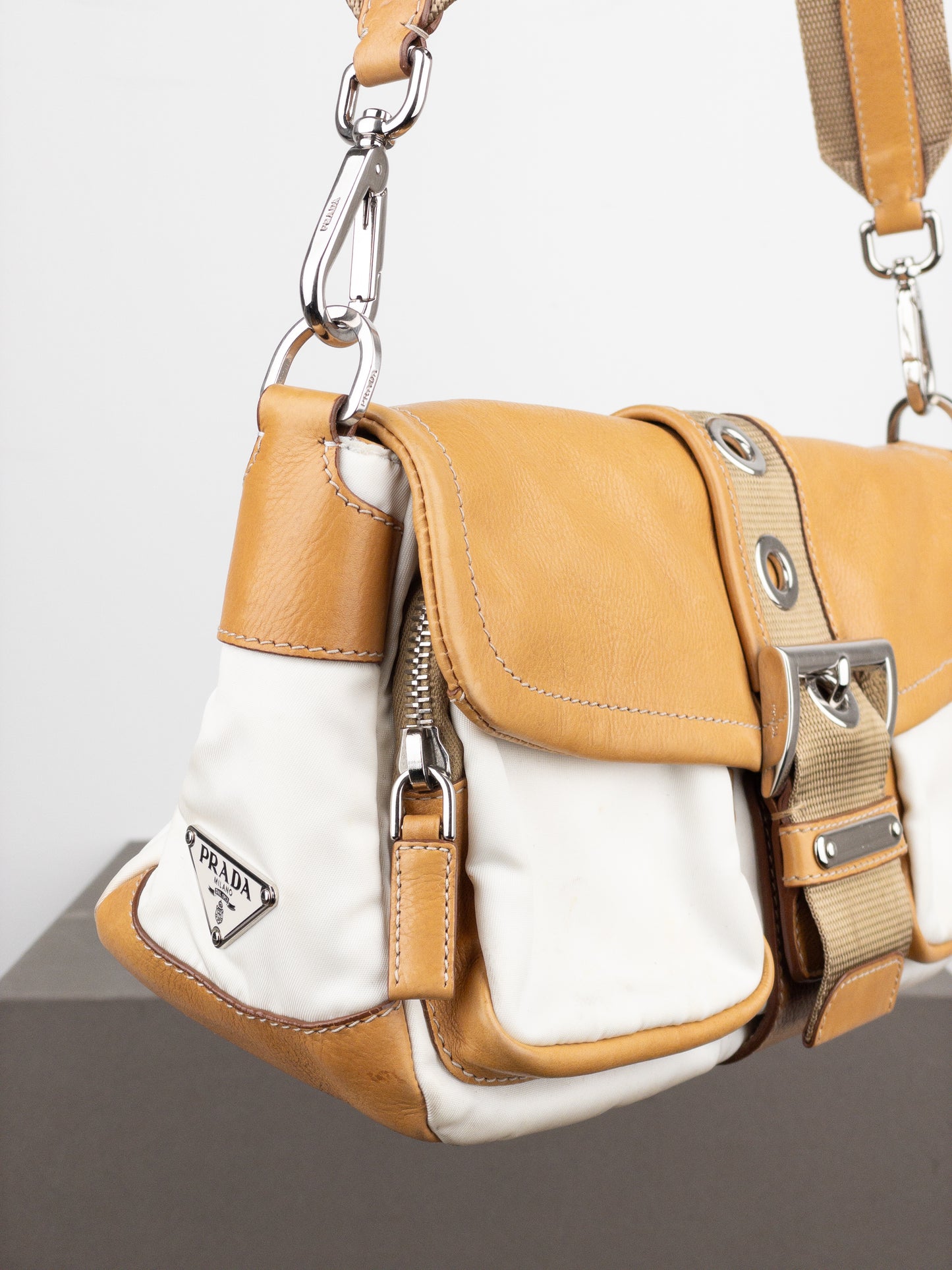 Prada 2000s ‘Moon’ Crossbody Cargo Bag