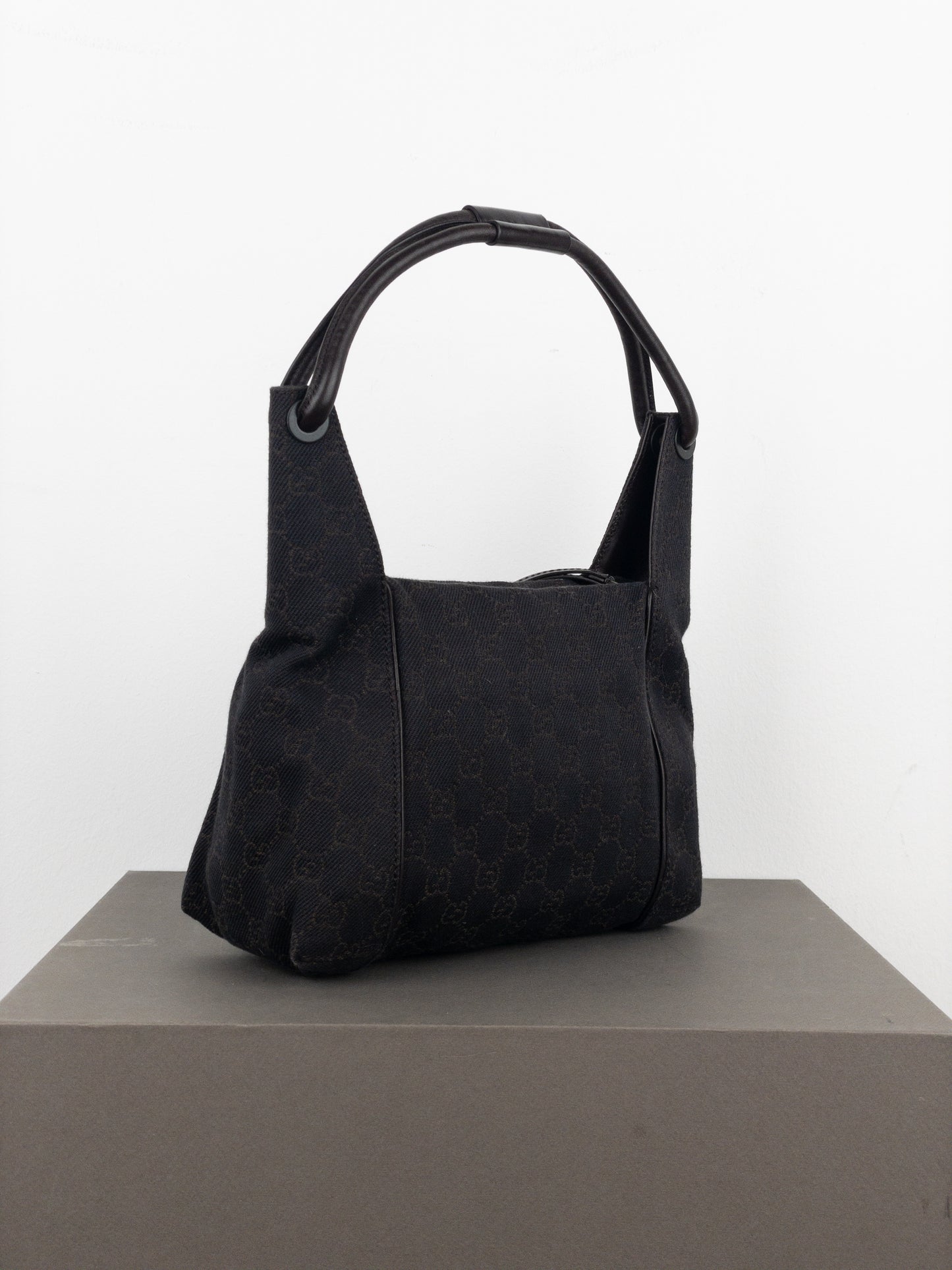 Gucci by Tom Ford 2000s Monogram Hobo Shoulder Bag