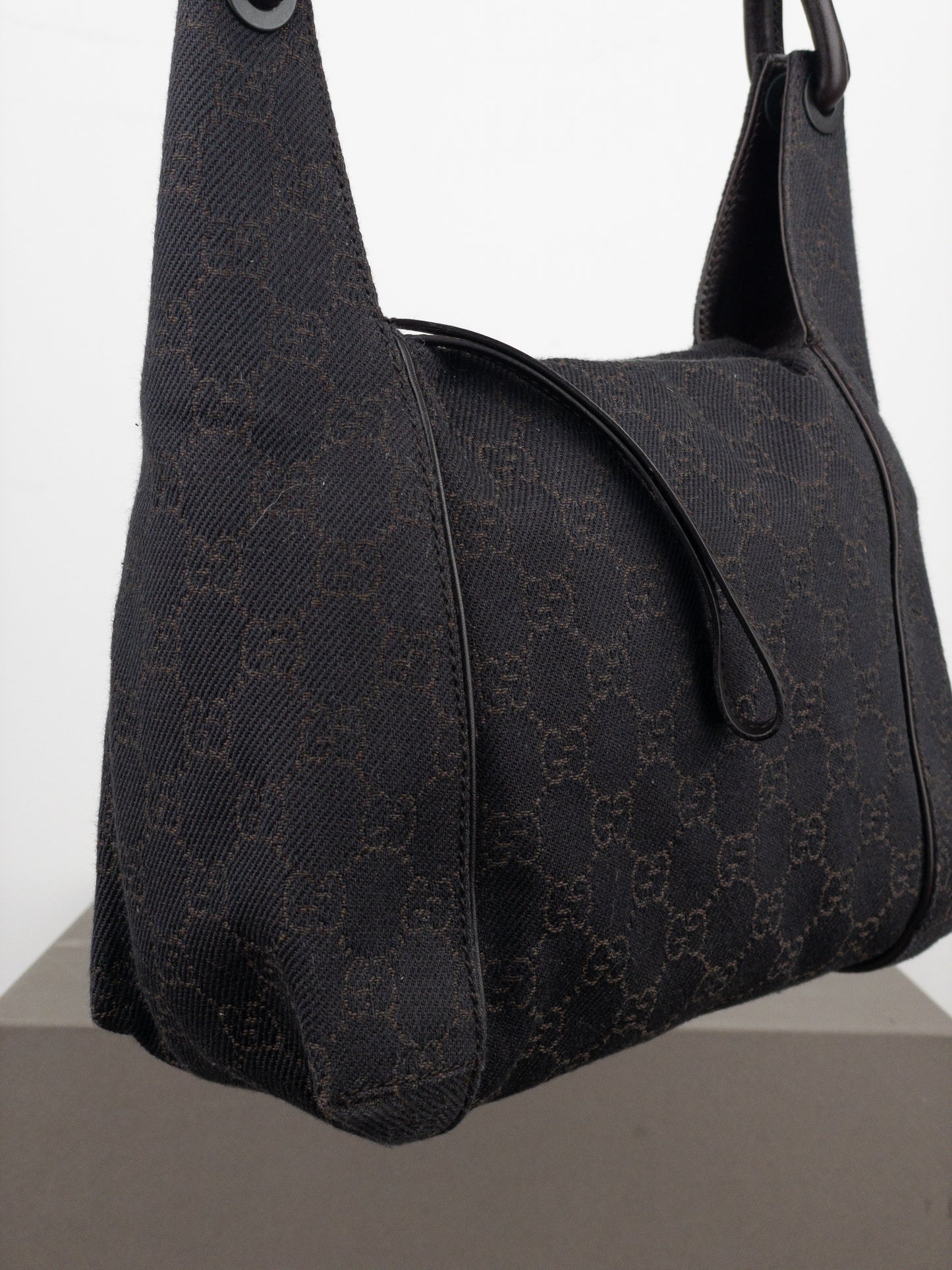 Gucci by Tom Ford 2000s Monogram Hobo Shoulder Bag