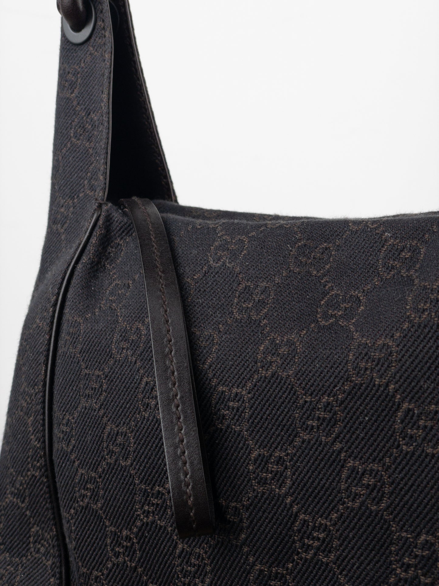 Gucci by Tom Ford 2000s Monogram Hobo Shoulder Bag