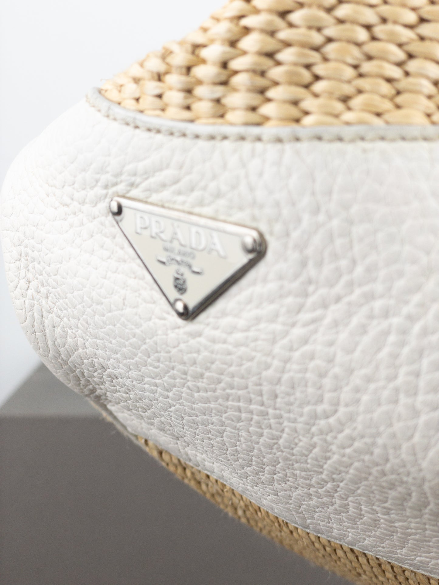 Prada 2000s Wicker Cargo Handbag