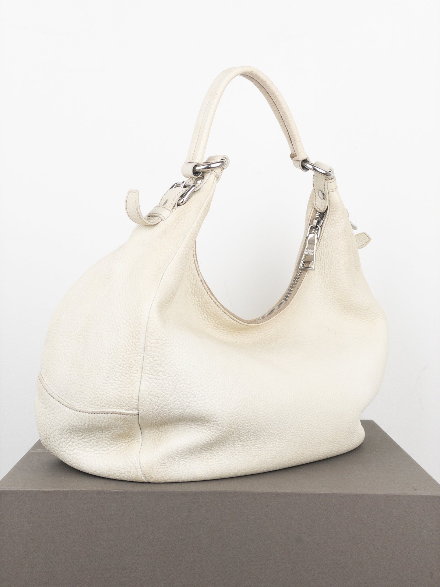 Prada 2000s ‘Vitello Daino’ Hobo Shoulder Bag
