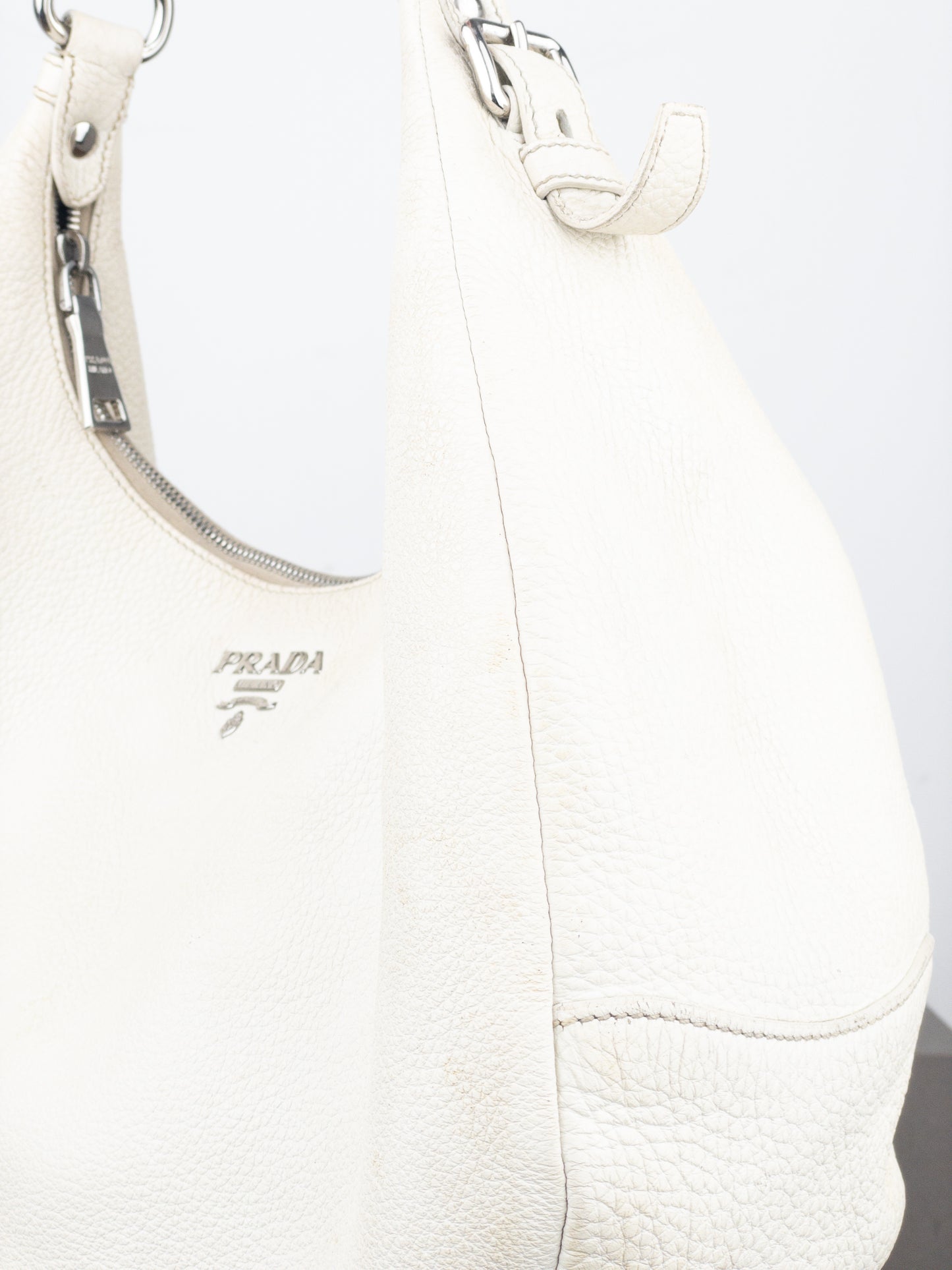 Prada 2000s ‘Vitello Daino’ Hobo Shoulder Bag
