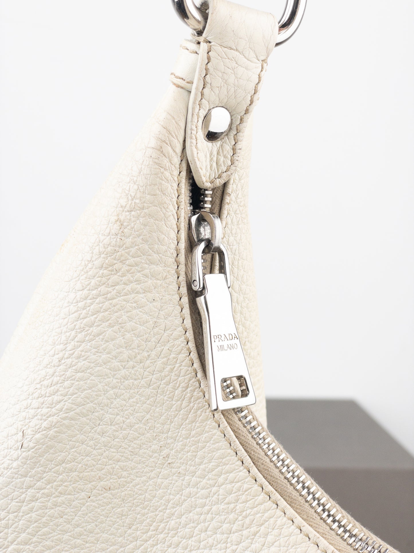 Prada 2000s ‘Vitello Daino’ Hobo Shoulder Bag
