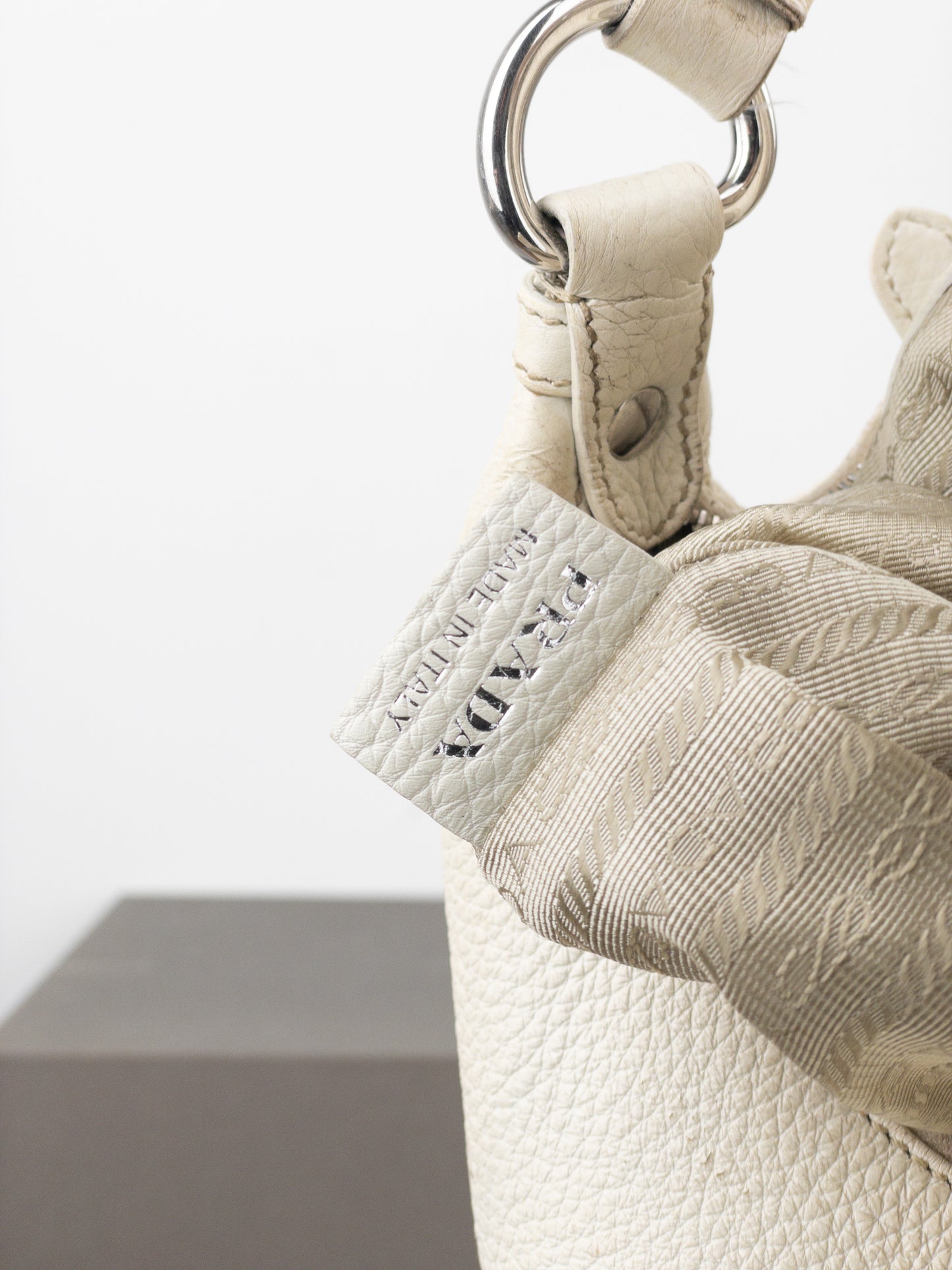 Prada 2000s ‘Vitello Daino’ Hobo Shoulder Bag