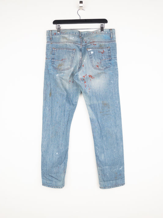 Dior Homme by Kris van Assche SS10 ‘Wildcat’ Painter Denim Jeans
