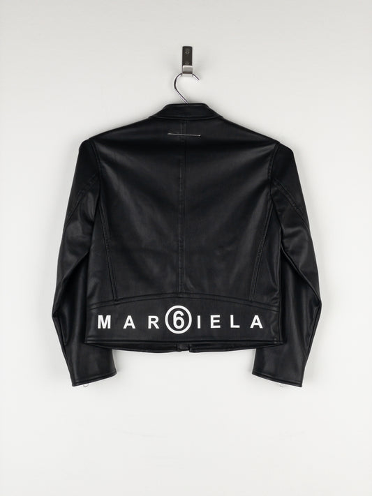Maison Margiela MM6 5-Zip Biker Leather Jacket
