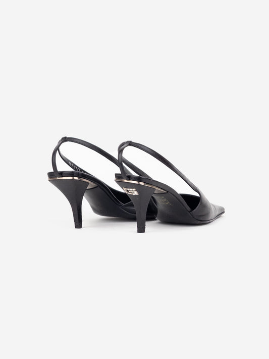 Gucci by Tom Ford SS98 Square Toe Crystal G Slingback Pump Heels