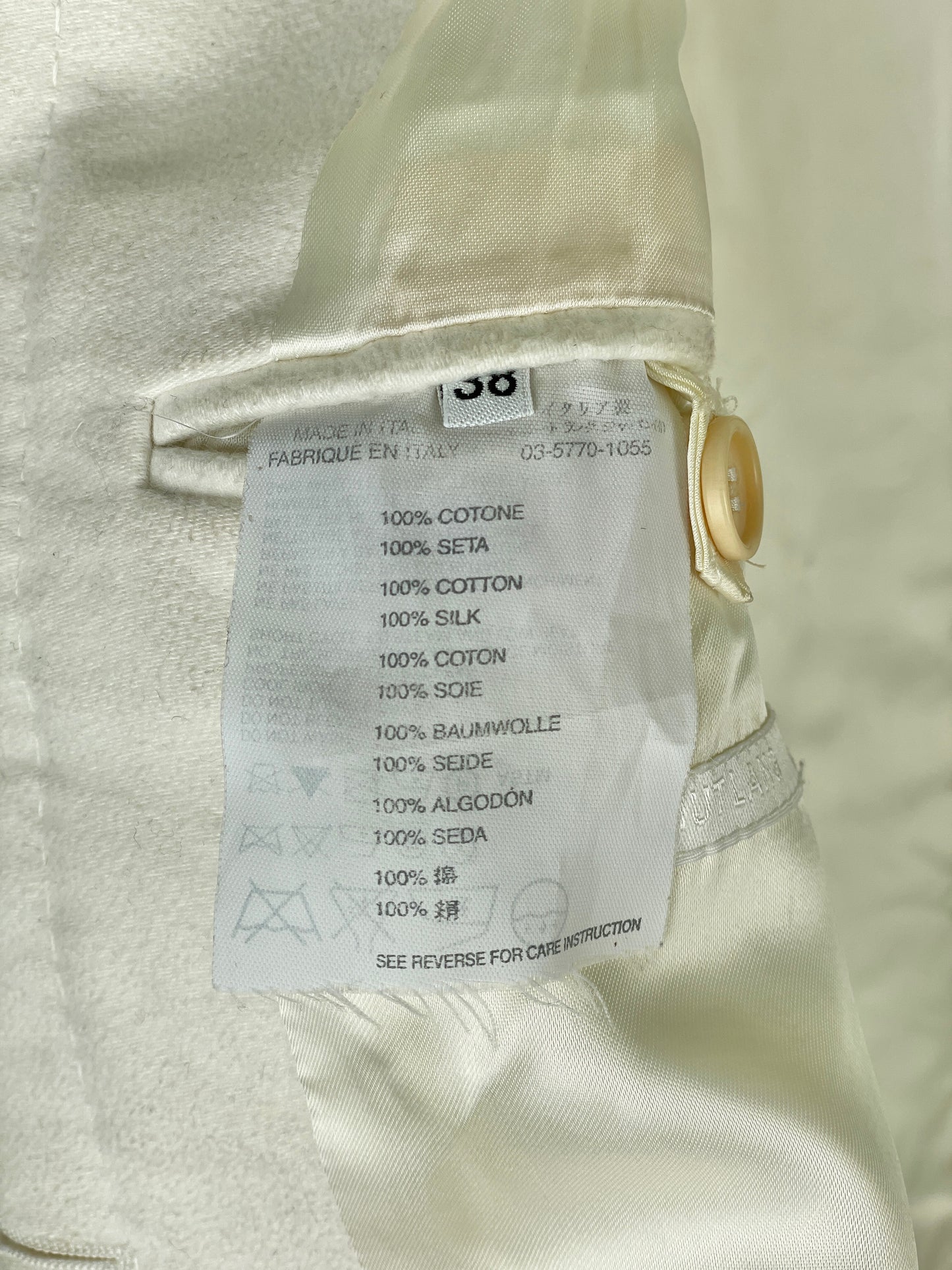 Helmut Lang AW02 Stripe Moleskin Coat