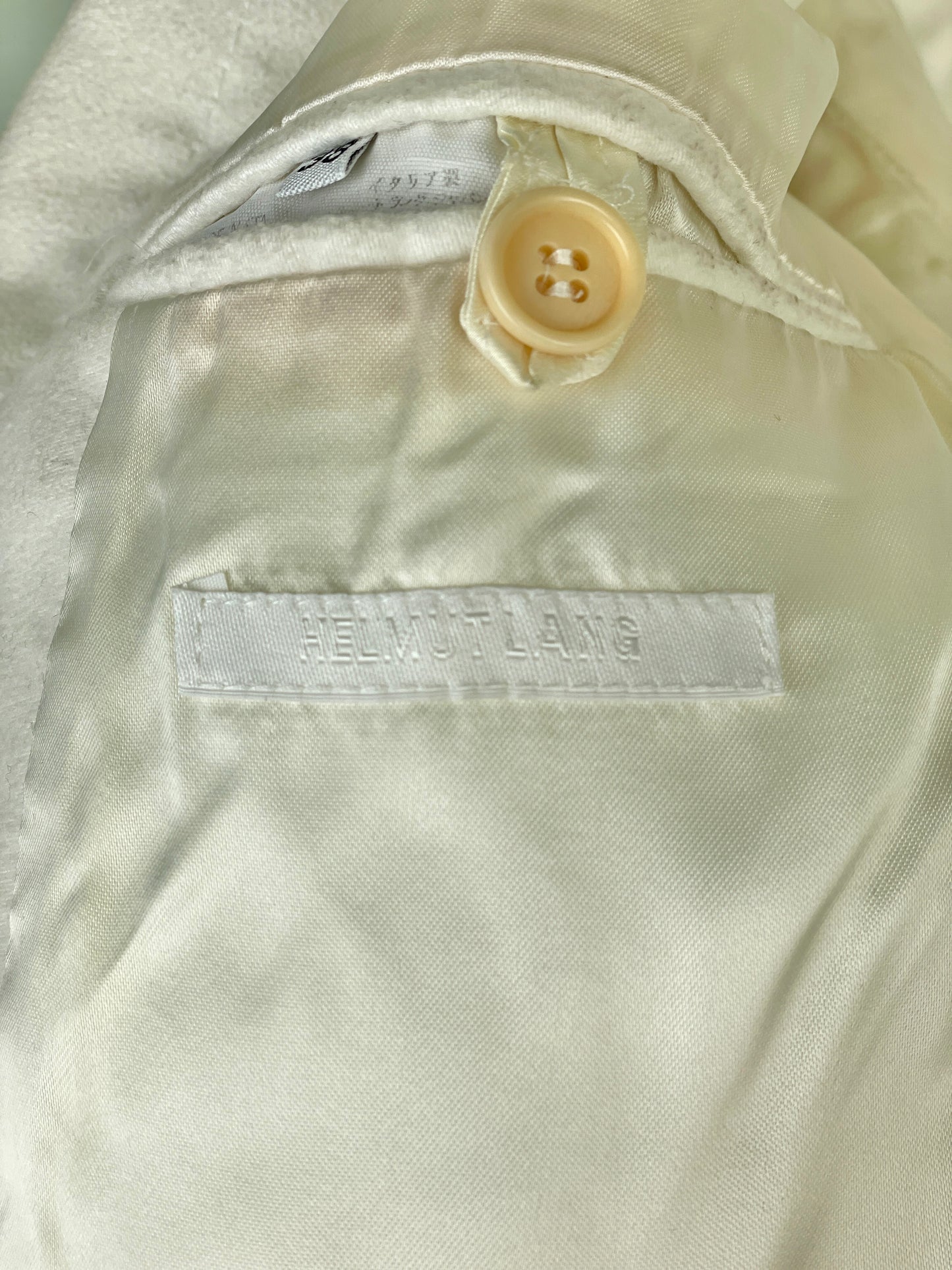 Helmut Lang AW02 Stripe Moleskin Coat
