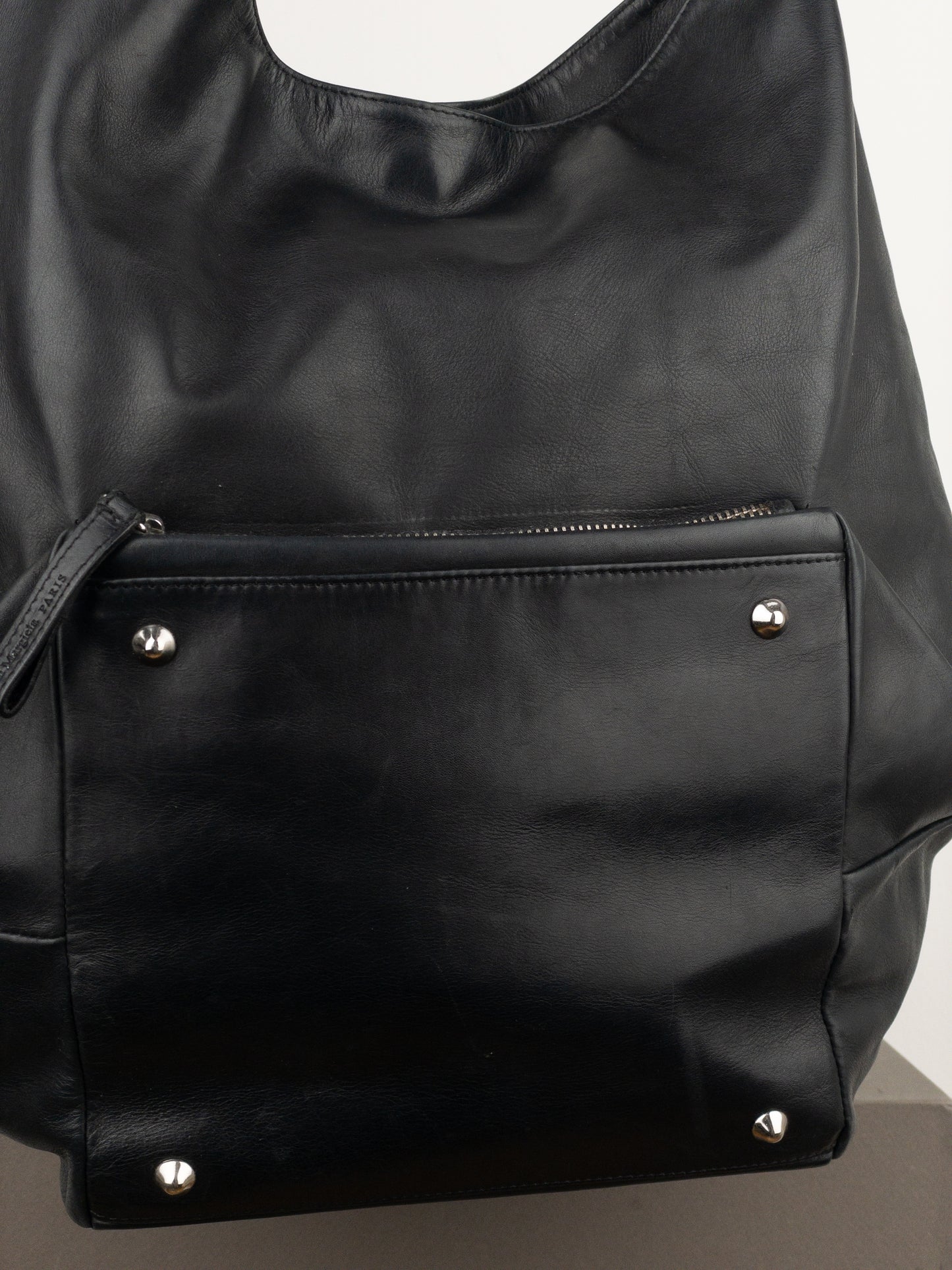 Maison Margiela Leather Hobo Shoulder Tote Bag