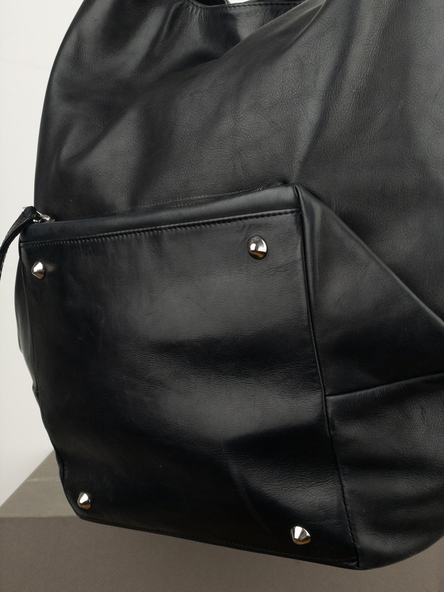 Maison Margiela Leather Hobo Shoulder Tote Bag