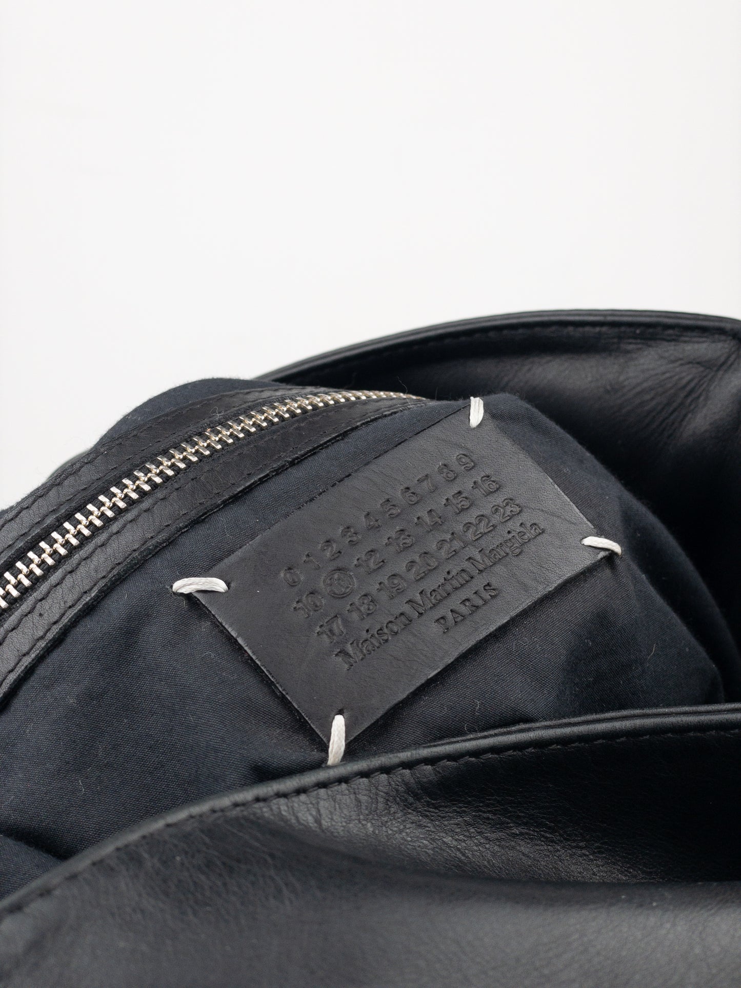 Maison Margiela Leather Hobo Shoulder Tote Bag