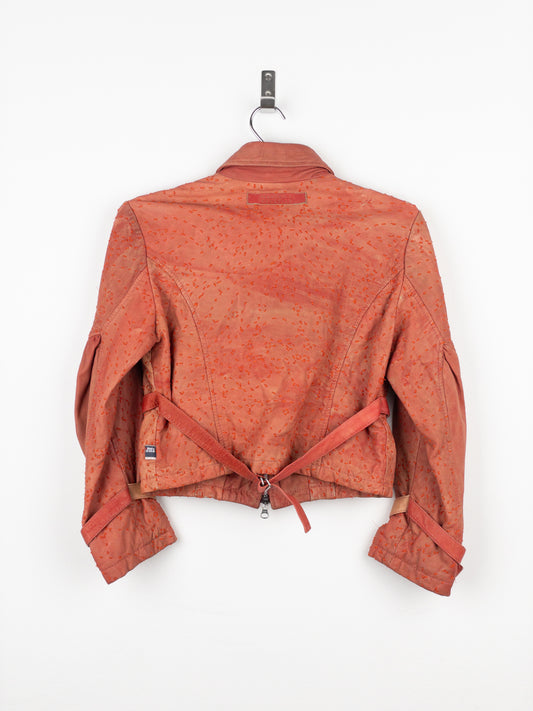 Jean Paul Gaultier 1990s Bondage-Strap Leather Jacket
