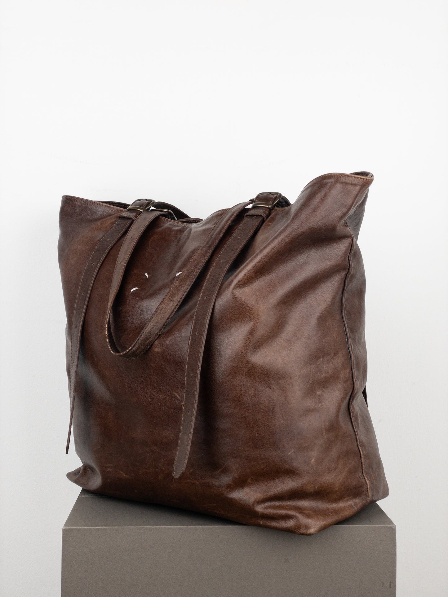 Maison Margiela Large Leather Shopper Tote Bag
