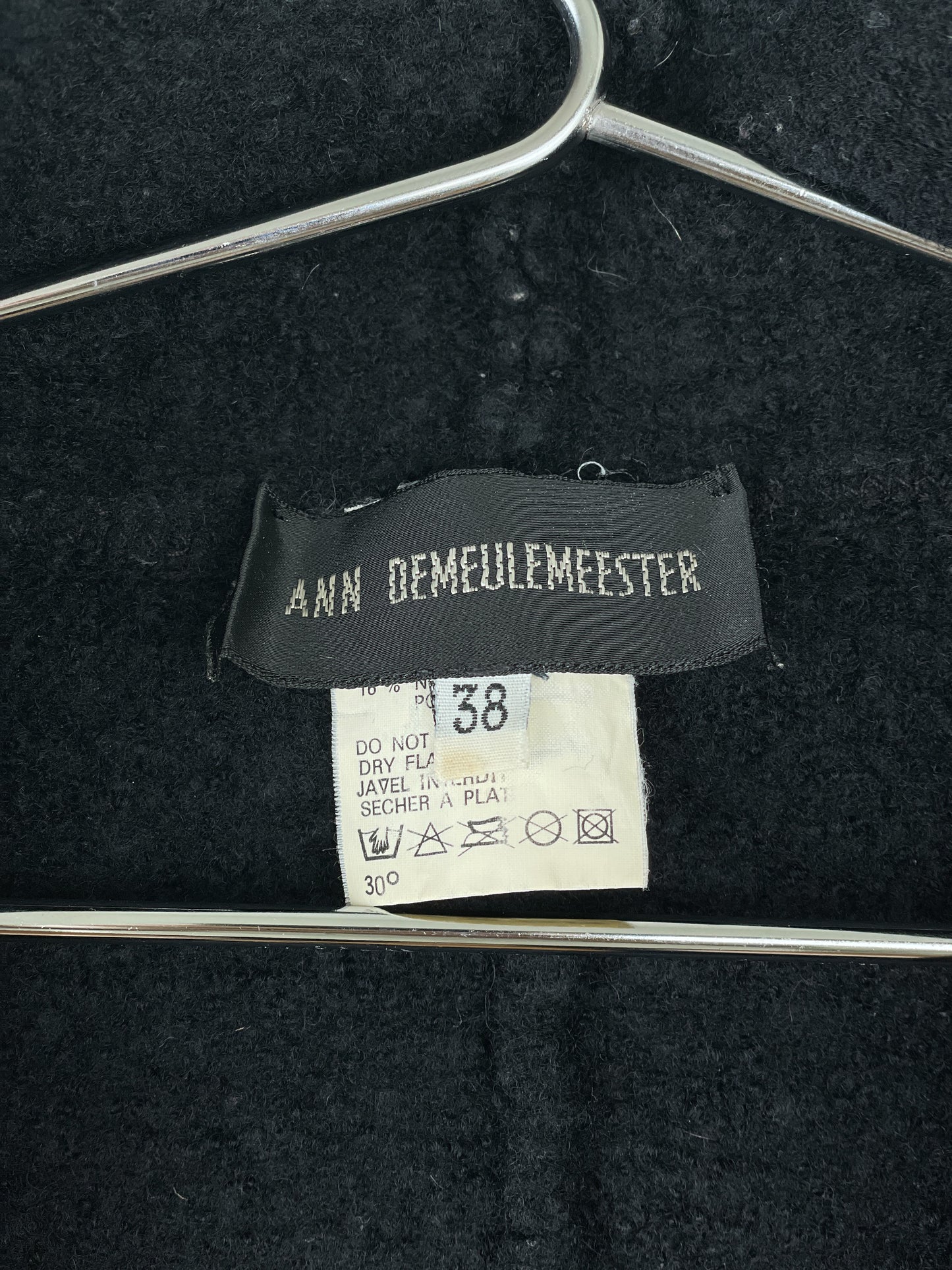 Ann Demeulemeester 2000s Cropped Tie Cardigan