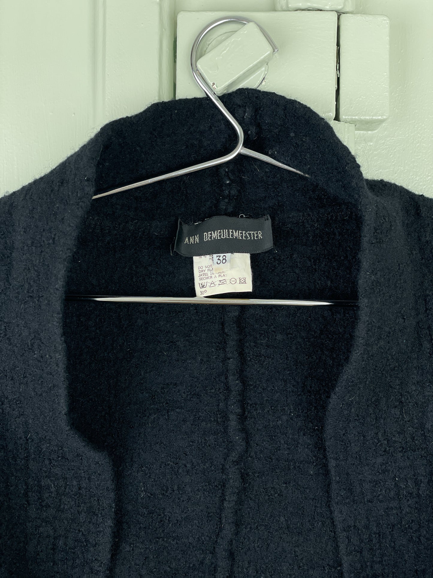 Ann Demeulemeester 2000s Cropped Tie Cardigan