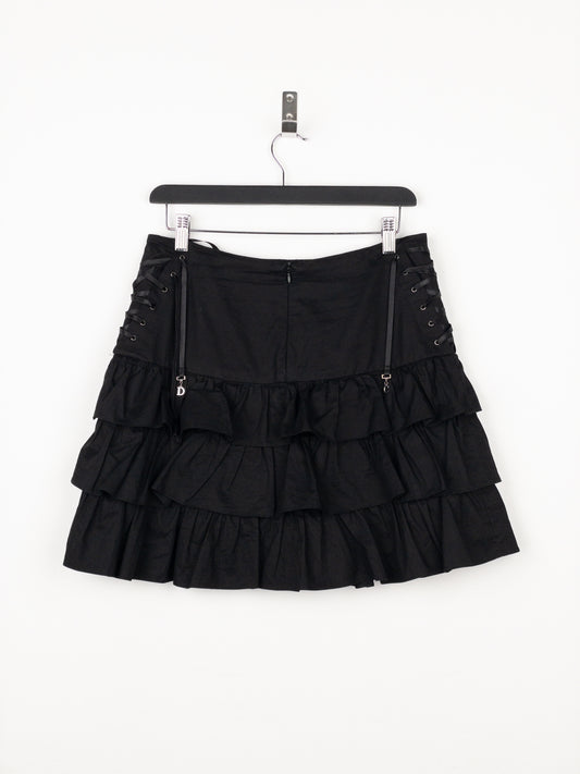 Dior by Galliano SS02 Ruffle Lace Up Skirt