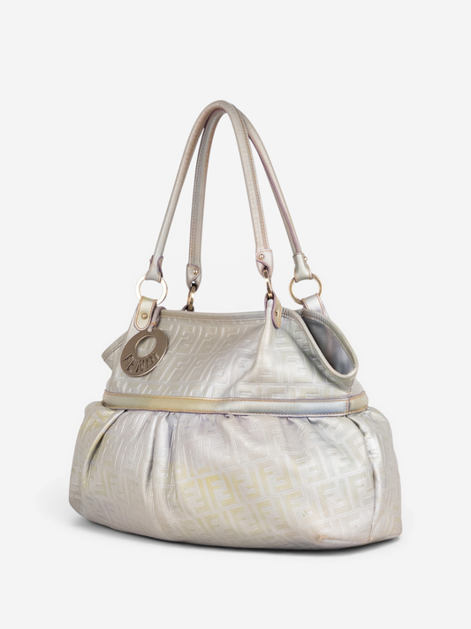 Fendi 2000s Iridescent Ombre Zucca Monogram‚Chef‘ Handbag – photo 2