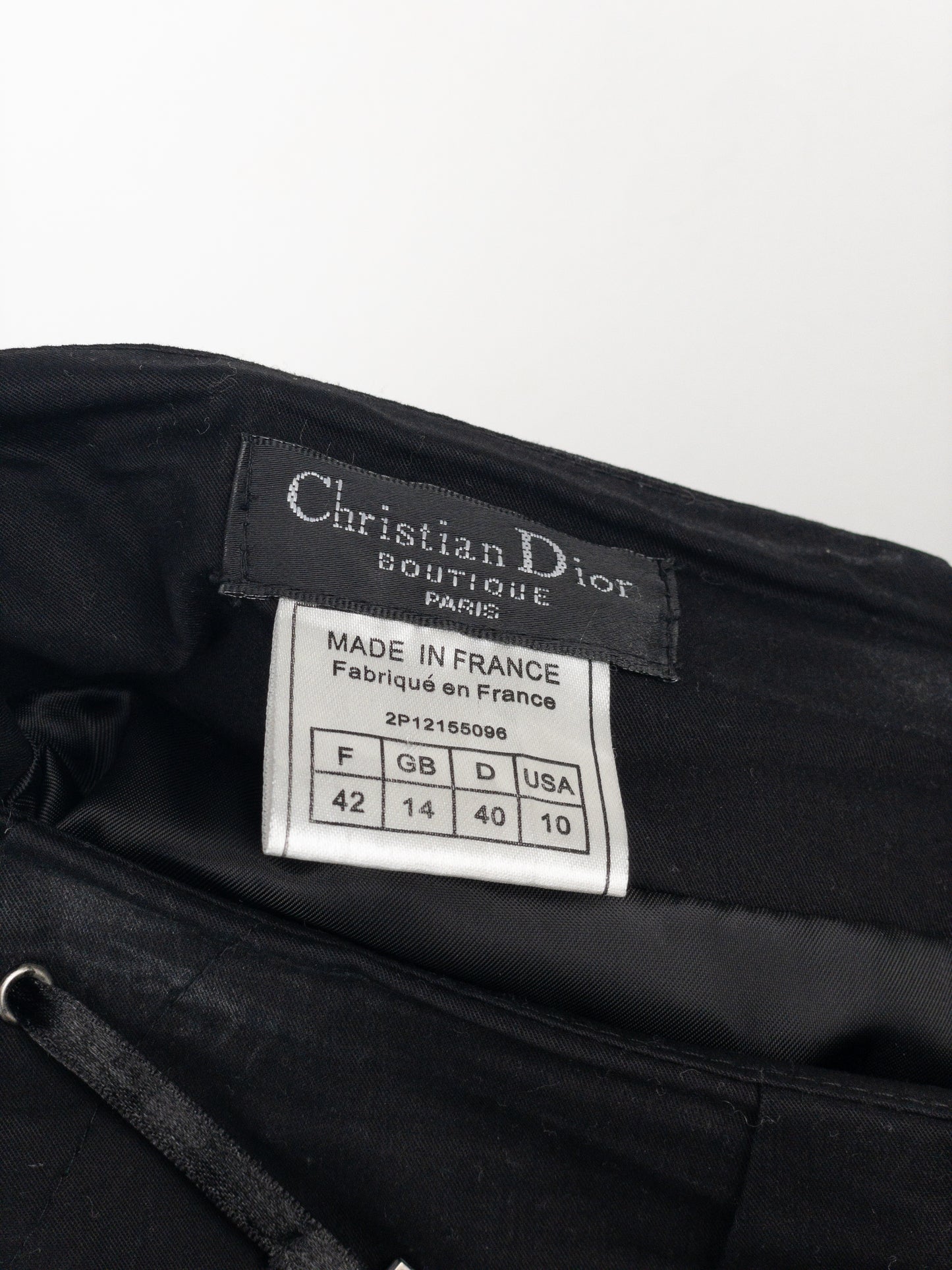 Dior by Galliano SS02 Ruffle Lace Up Skirt