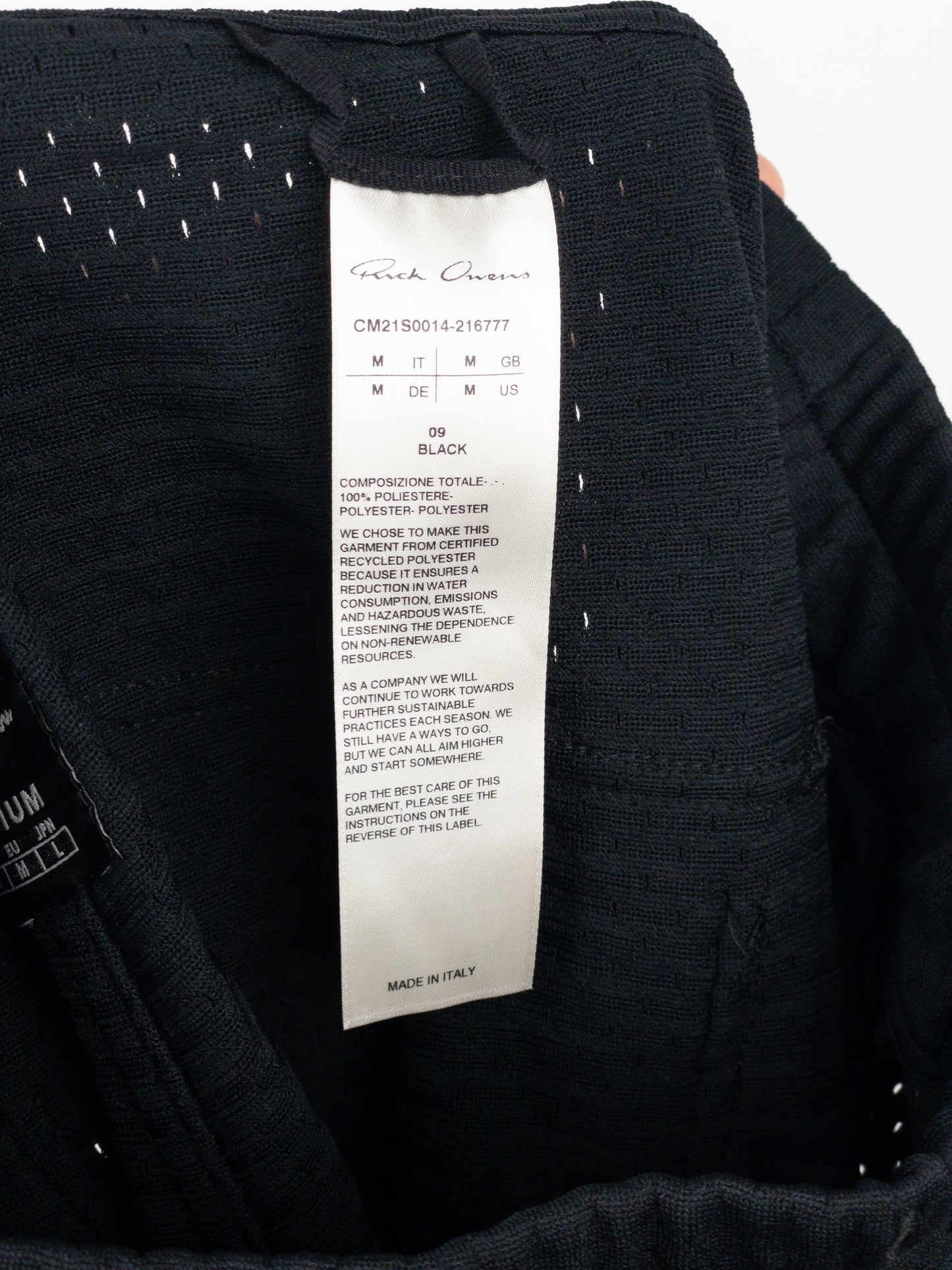 Rick Owens x Champion Mesh Bela Pod Shorts