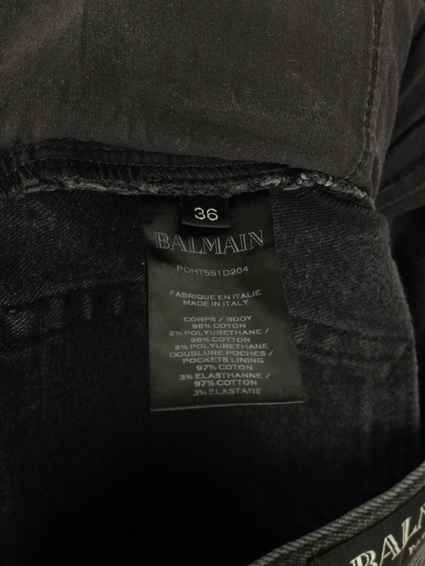 Balmain Biker Denim Jeans