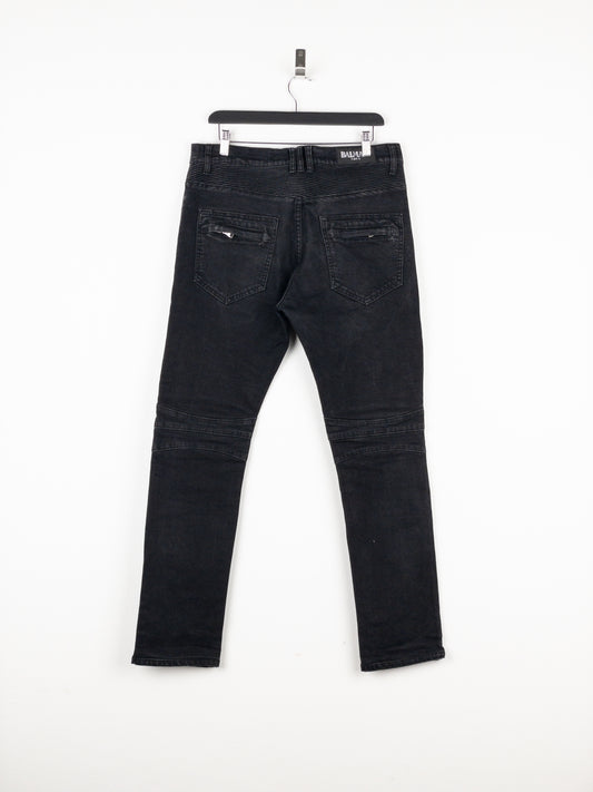 Balmain Biker Denim Jeans