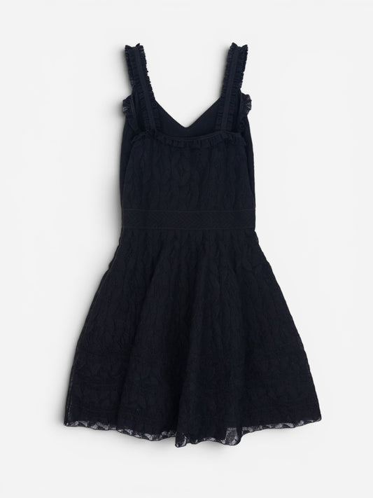 Chanel by Karl Lagerfeld SS17 Little Black A-Line Lace Mini Dress