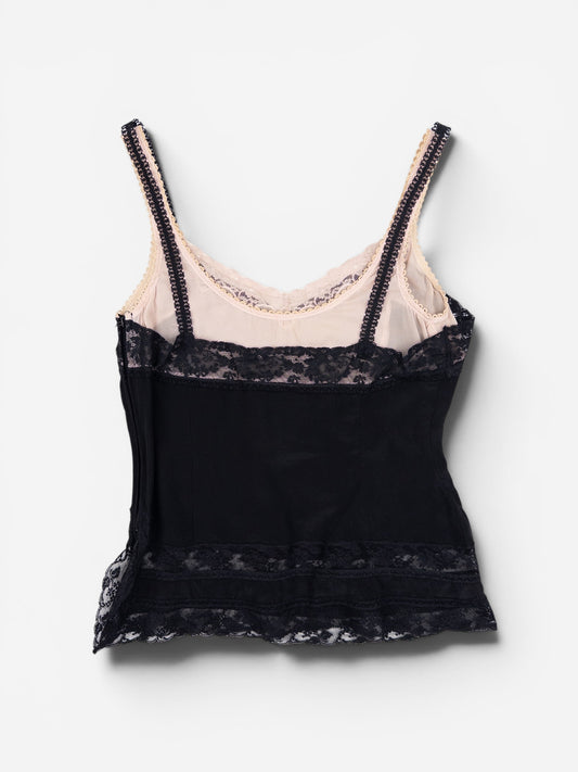 Dolce & Gabbana 2000s Double Layered Lace Camisole Top