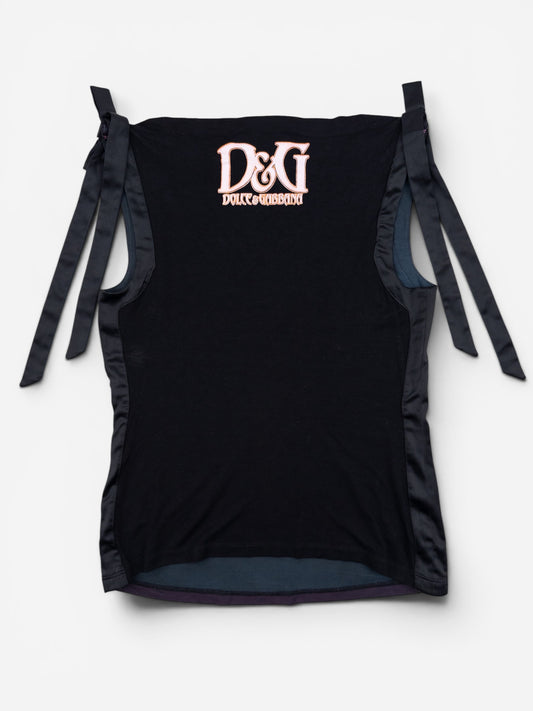 Dolce & Gabbana AW04 'Voluptas Volubis' Print Ribbon Tank Top