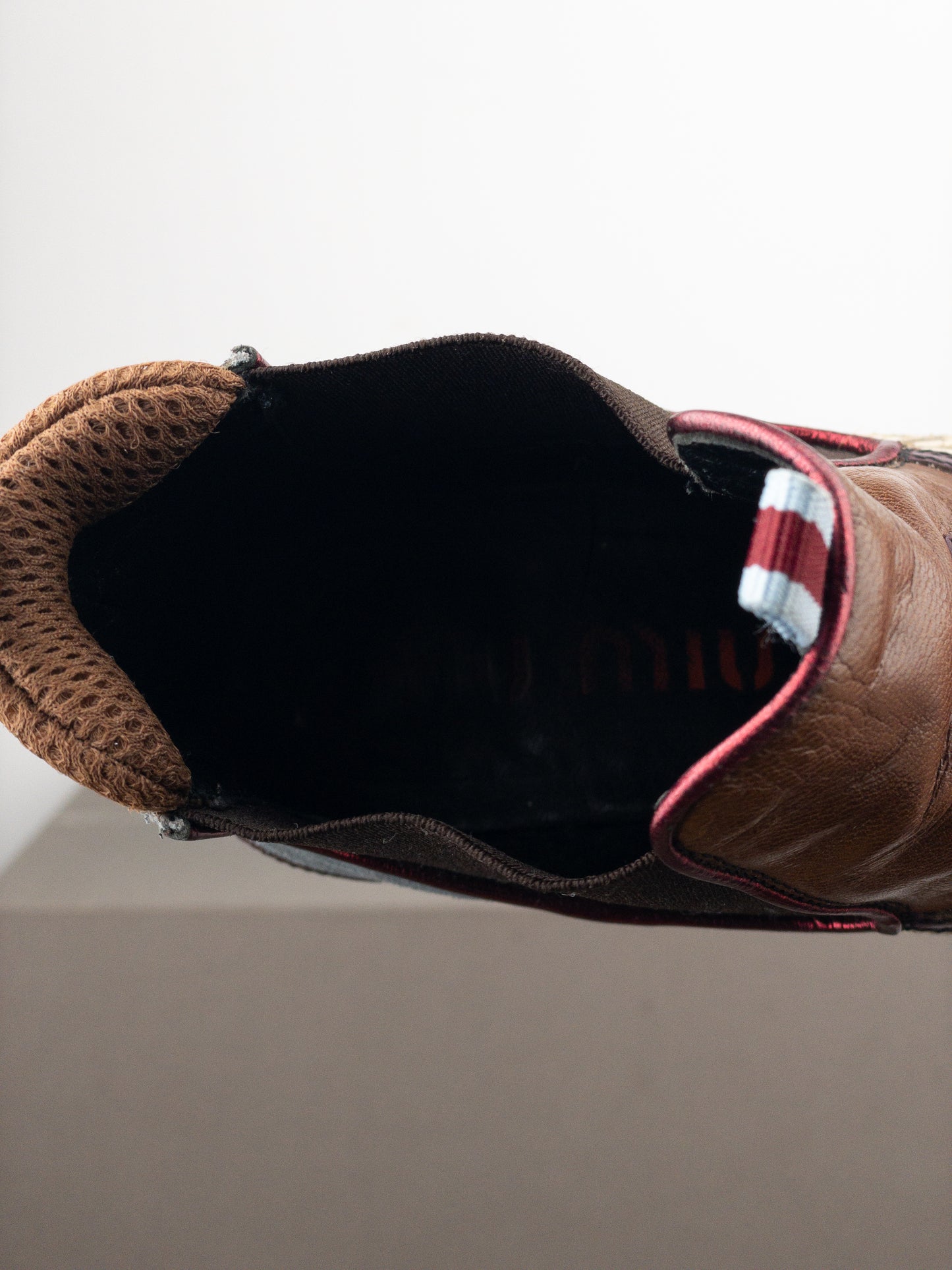 Miu Miu SS99 Snakeskin Western Cowboy Chelsea Ankle Kitten Heel Boots