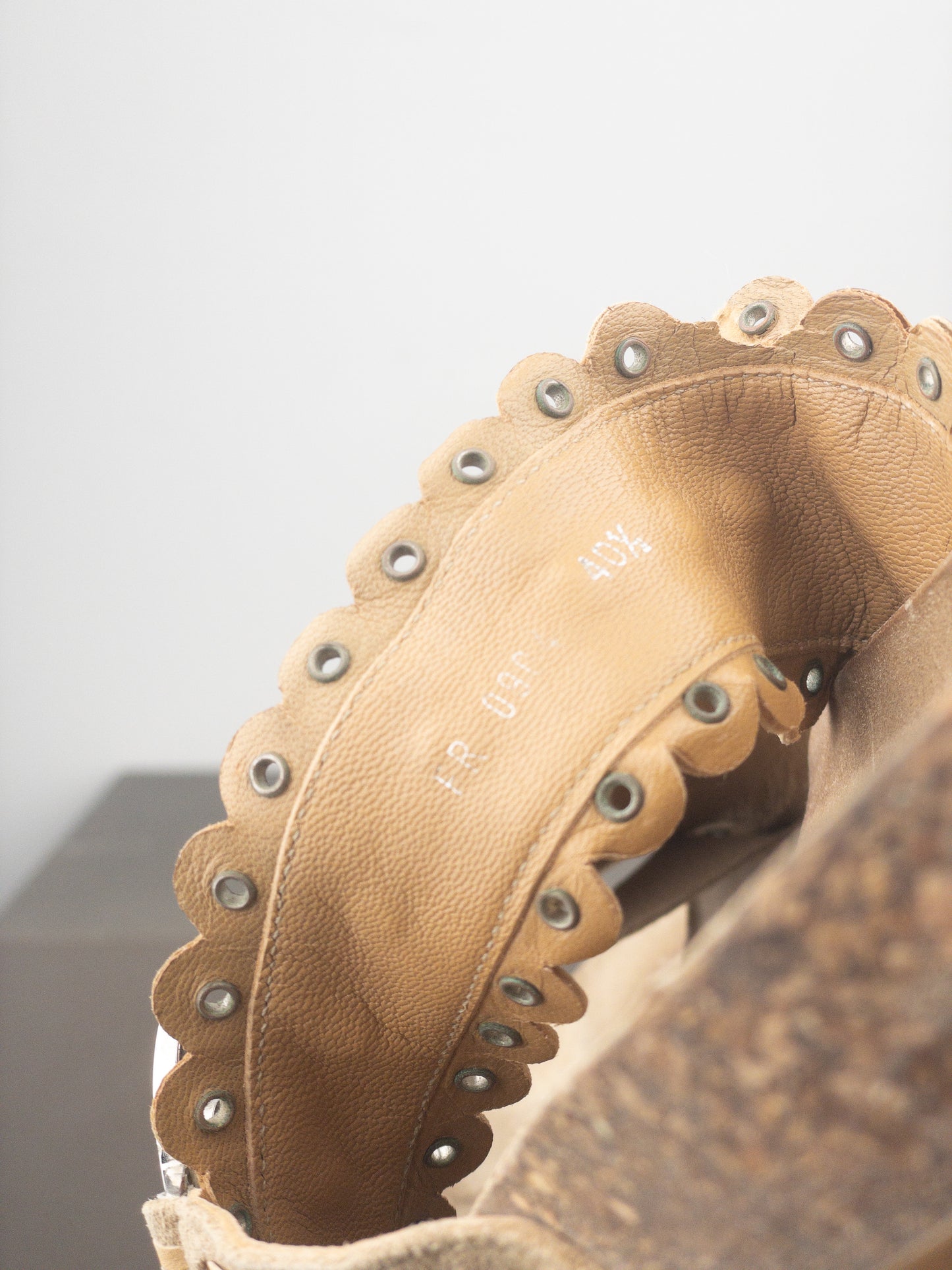 Dior by Galliano SS05 Peace Sign Logo Suede Birkenstock Sandal Slides